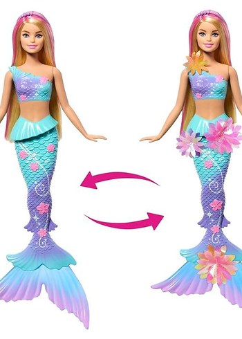 Barbie Büyülü Çiçekler Deniz Kızı Bebeği JDM72 - Görsel 4