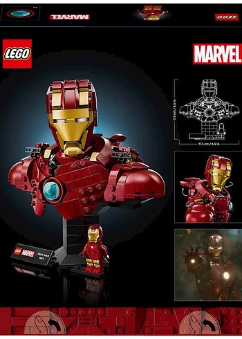 LEGO Marvel Iron Man MK4 Büstü 76327 - (436 Parça) - Görsel 4