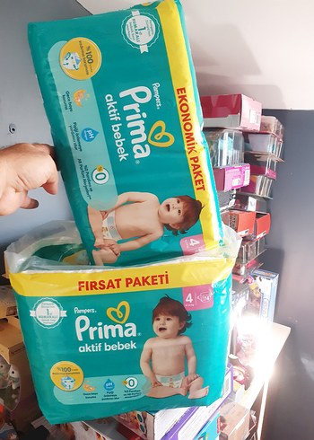Prima Prima Aktif Bebek 4 No gorseldeki iki paket