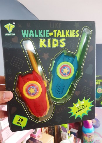 Walkie Talkie Çocuk Telsizi Kırmızı - Mavi - Görsel 7