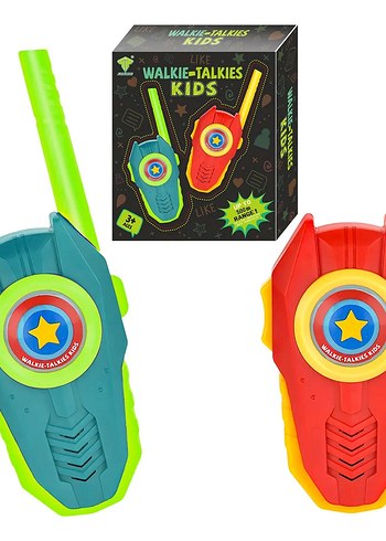 Walkie Talkie Çocuk Telsizi Kırmızı - Mavi - Görsel 2