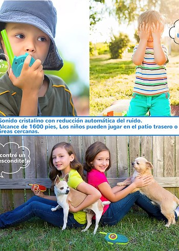 Walkie Talkie Çocuk Telsizi Kırmızı - Mavi - Görsel 3