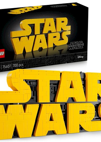 LEGO Star Wars Parçalarla Yapılan Star Wars Logosu Levhası 75407