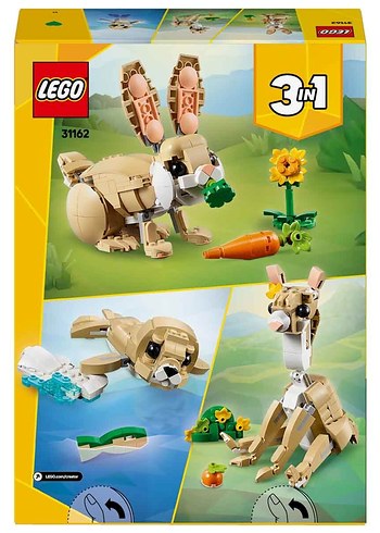  Beden Lego Creator 3'ü 1 Arada Sevimli Tavşan 31162