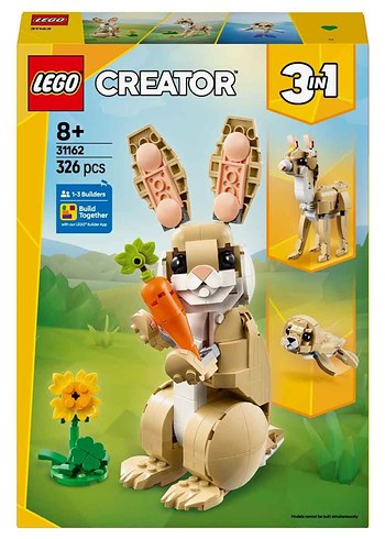 Diğer Lego Creator 3'ü 1 Arada Sevimli Tavşan 31162