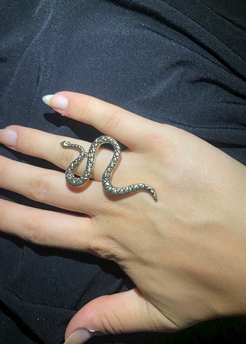 Kırmızı Boncuklu Minimalist Kadın Yüzük - Görsel 6