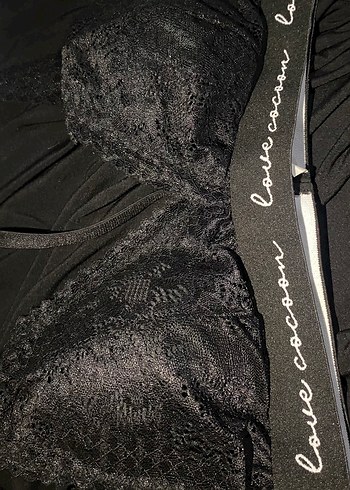 Siyah sütyen gibi gözüken bralet - Görsel 3