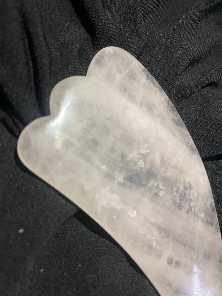 Doğal Kristal Yüz Masaj Taşı - Görsel 2