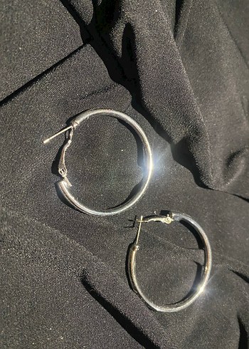 Mini Gri Kareli Payetli Küpe - Görsel 3