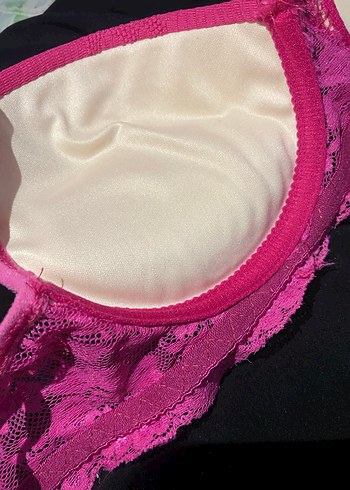 Pembe Dantelli Desenli Sütyen - Görsel 7