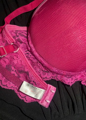 Pembe Dantelli Desenli Sütyen - Görsel 4