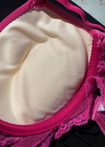 Pembe Dantelli Desenli Sütyen - Görsel 6