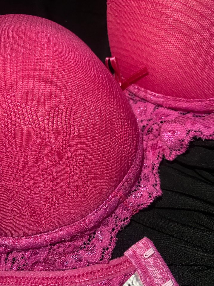 Pembe Dantelli Desenli Sütyen - Görsel 3