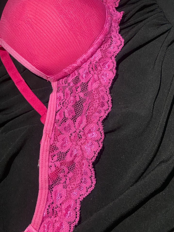 Pembe Dantelli Desenli Sütyen - Görsel 5