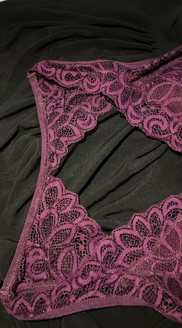 Mor Dantelli Gotik Bralet - Görsel 3