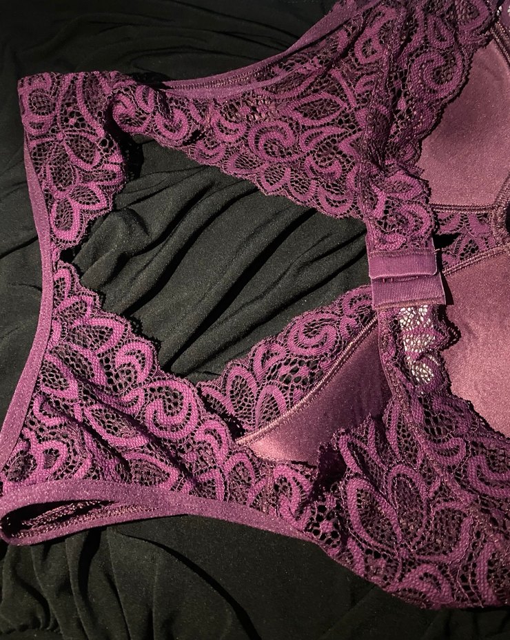 Mor Dantelli Gotik Bralet - Görsel 5