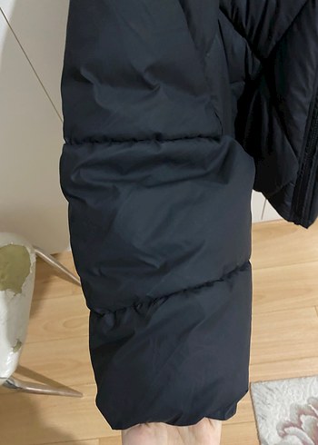 Siyah Mini Fermuarlı Kısa Kadın Kışlık Ceket - Görsel 2