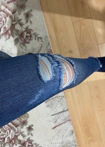 Kadın Mavi Skinny Denim Jean - Görsel 8