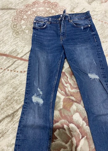 Kadın Mavi Skinny Denim Jean - Görsel 4