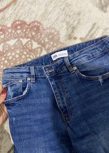 Kadın Mavi Skinny Denim Jean - Görsel 3