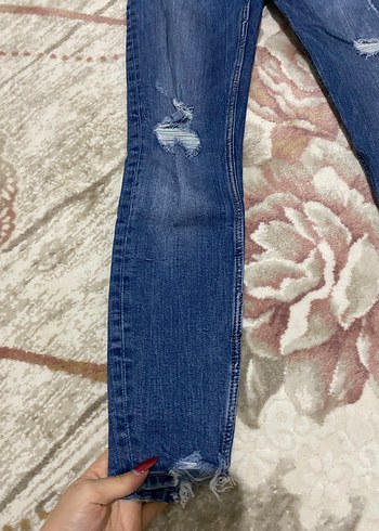 Kadın Mavi Skinny Denim Jean - Görsel 2