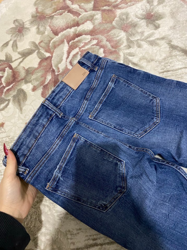 Kadın Mavi Skinny Denim Jean - Görsel 5