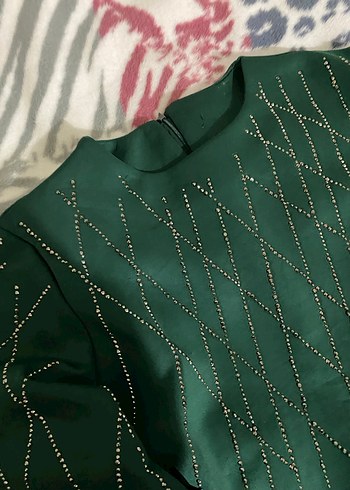 Yeşil Payetli Kadın Bluz - Görsel 2