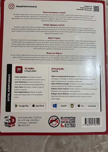 Beden 8. Sınıf İngilizce Test Kitabı 3D