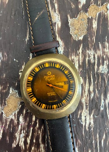  Beden Vintage Omax Erkek Kol Saati Altın Renk