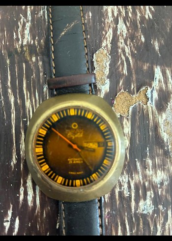  Beden altın Renk Vintage Omax Erkek Kol Saati Altın Renk