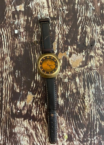 Vintage Omax Erkek Kol Saati Altın Renk