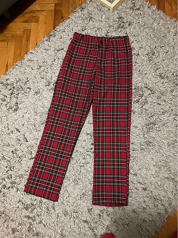 Ekose kumaş pantolon