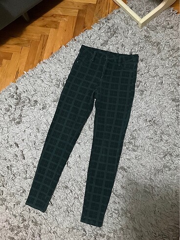 Ekose tayt pantolon