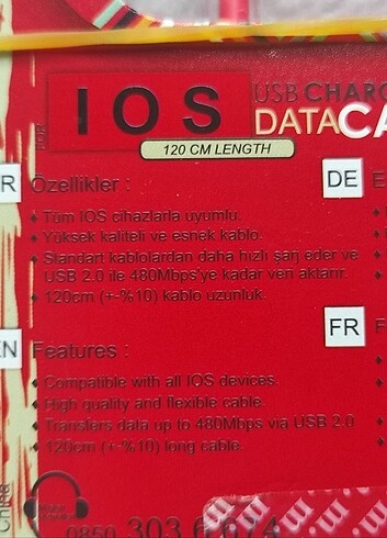 Diğer IOS USB Kablosu