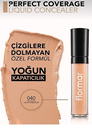  Beden Renk Flormar Likit Kapatıcı 040 Light-Medium