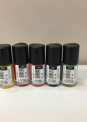 Beden 11 Adet Flormar Çok Renkli Oje Seti
