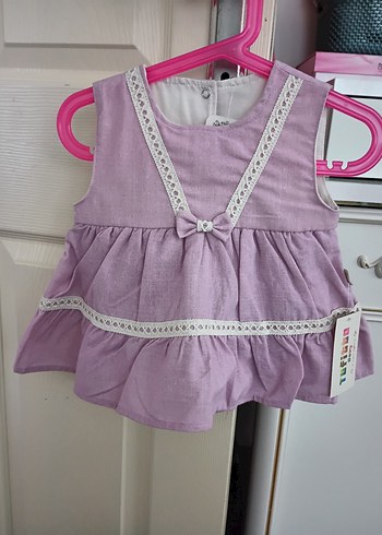 Kız Bebek lila  Fırfırlı Elbise - Görsel 4