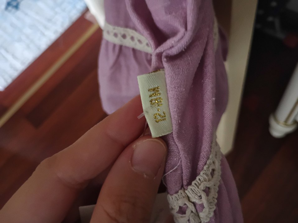 Kız Bebek lila  Fırfırlı Elbise - Görsel 3