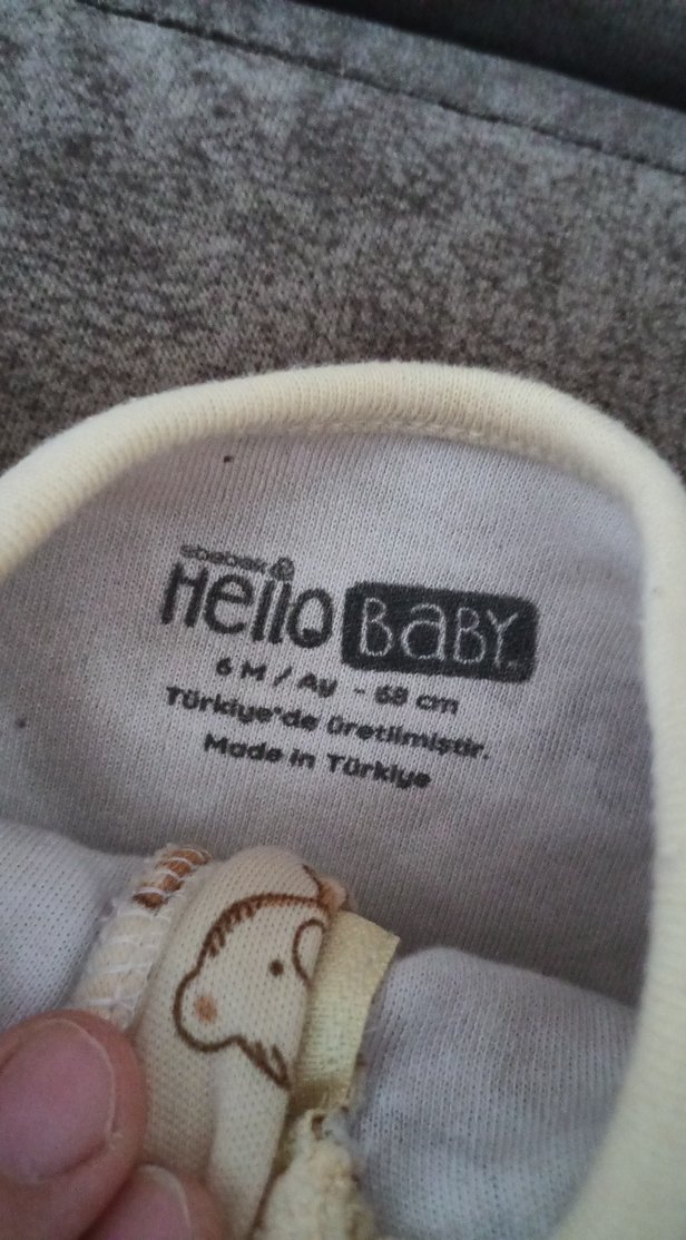 Uzun Kollu Fermuarlı Bebek Tulum - Görsel 3