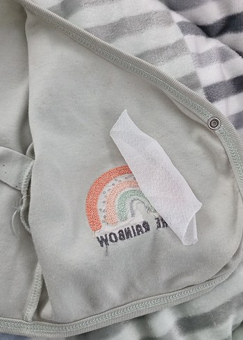 yeşil Baskılı Uzun Kollu Bebek Kıyafet Seti - Görsel 3