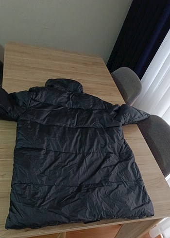 Düğmeli Siyah Kadın Kış Montu - Görsel 9