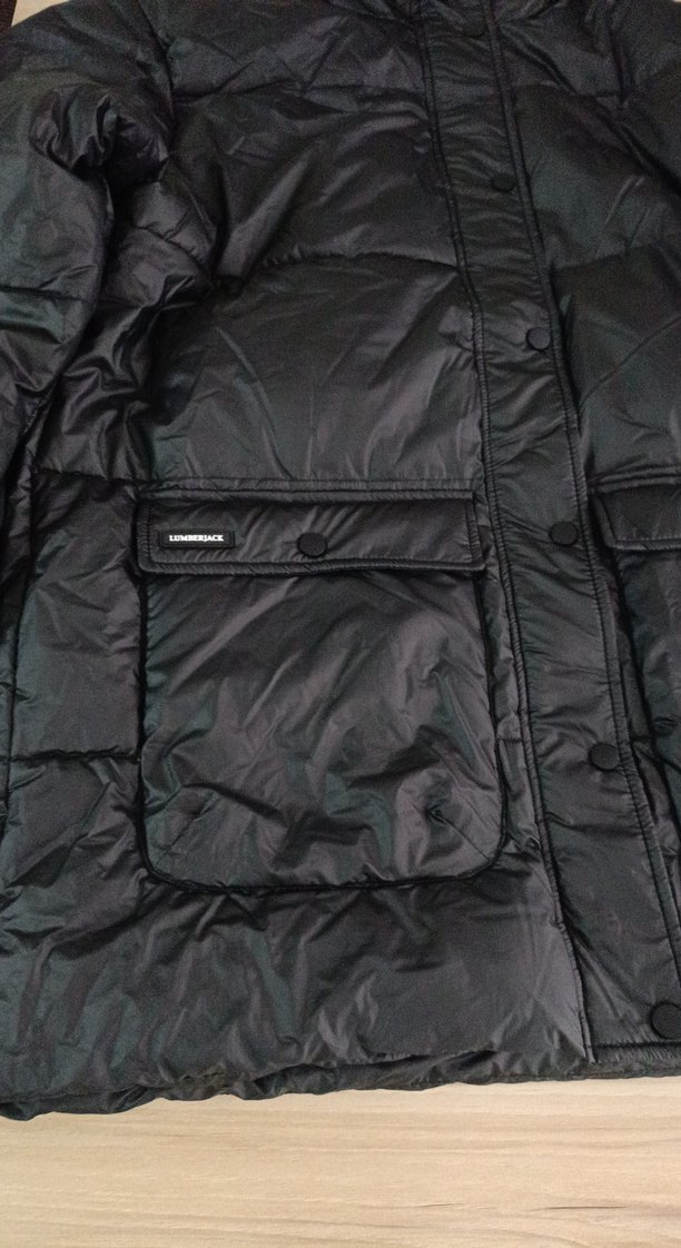 Düğmeli Siyah Kadın Kış Montu - Görsel 2