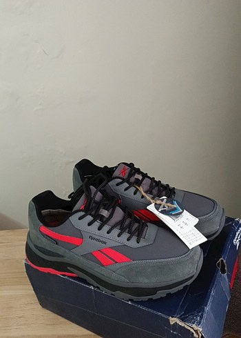 44 Beden Gri Reebok Erkek Spor Ayakkabı Velcro
