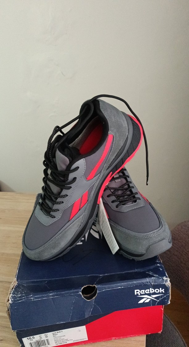 Gri Reebok Erkek Spor Ayakkabı Velcro - Görsel 2