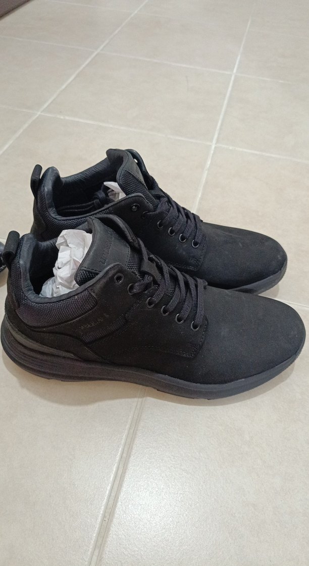 Erkek Siyah Bağcıklı  günlük Bot kışlık - Görsel 5