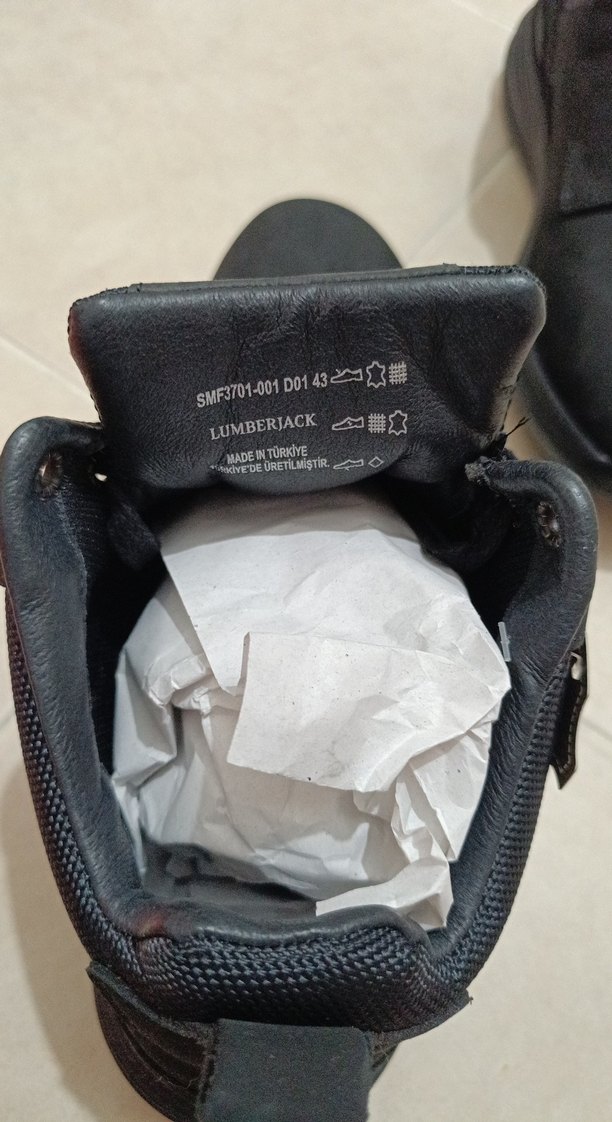 Siyah Bağcıklı Erkek Street Wear Bot hakiki deri 43 numara - Görsel 2