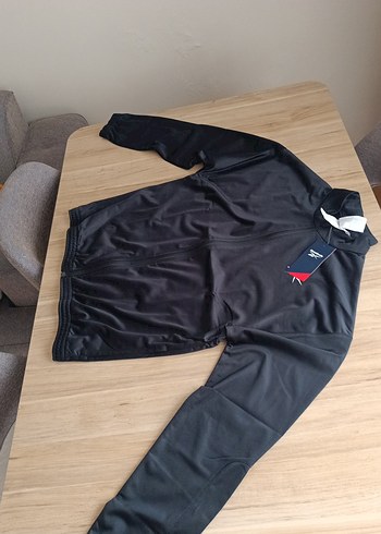 Unixex Siyah Midi Boy Fermuarlı esortman takımı - Görsel 2