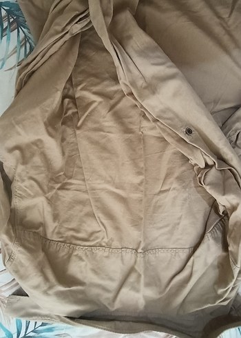 Bej Keten Erkek Gömlek - Görsel 7