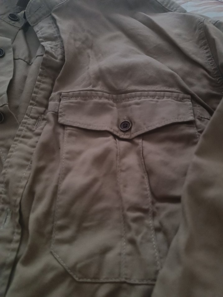 Bej Keten Erkek Gömlek - Görsel 3