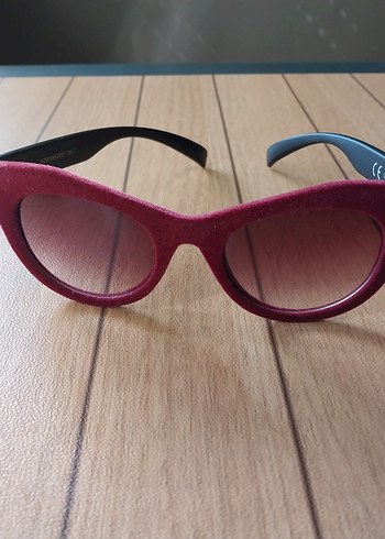 Bordo Retro Kadın Güneş Gözlüğü